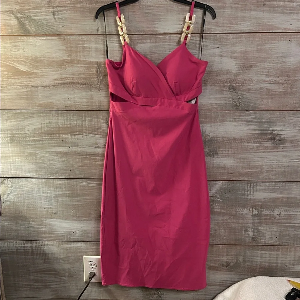 NWT Siena Embellished-Strap Midi A-Line Dress size 10 - Picture 5 of 14